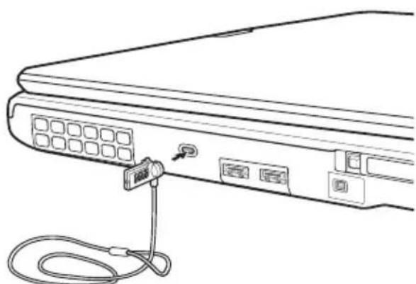 TOSHIBA Portege M400 - Using a computer lock - 2