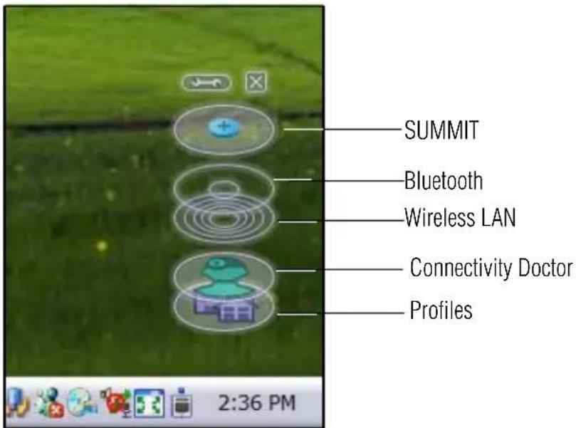 SUMMIT Bluetooth Wireless LAN Connectivity Doctor Profiles 2:36 PM