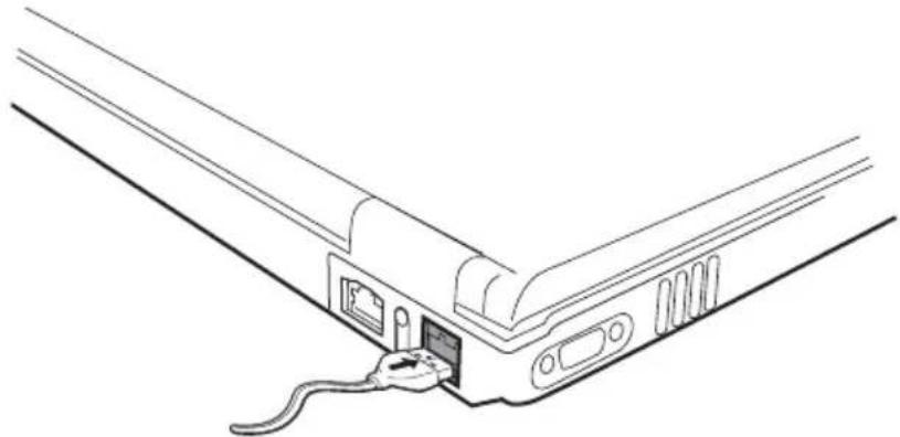 TOSHIBA Portege M400 - Connecting an optional external diskette drive - 2
