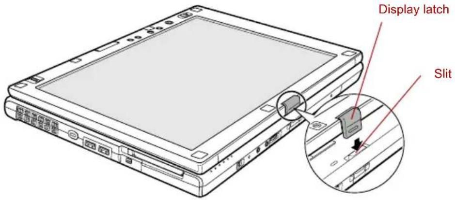 TOSHIBA Portege R400 - Changing to the Tablet mode - 9