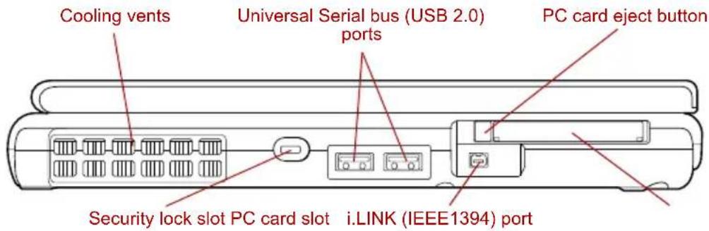 TOSHIBA Portege R400 - Left side - 1