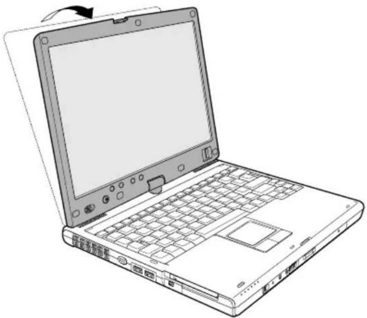 TOSHIBA Portege R400 - Changing to the Tablet mode - 1