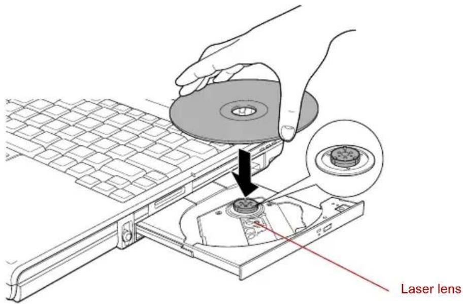 TOSHIBA Portege R400 - Loading discs - 3