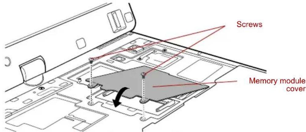 TOSHIBA Portege R400 - Installing a memory module - 9