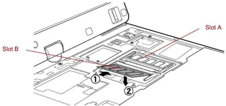 TOSHIBA Portege R400 - Installing a memory module - 8