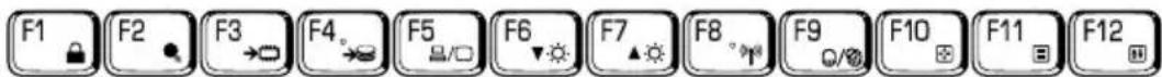 TOSHIBA Portege R400 - Function keys: F1 ... F12 - 1