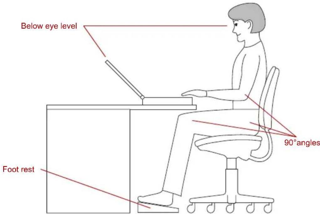 TOSHIBA Portege R400 - Seating and posture - 1