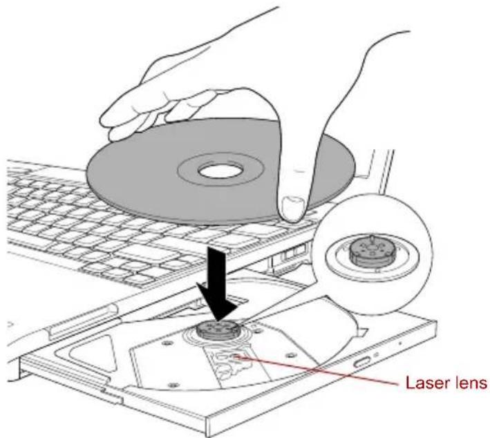 TOSHIBA Portege A600 - Loading discs - 2