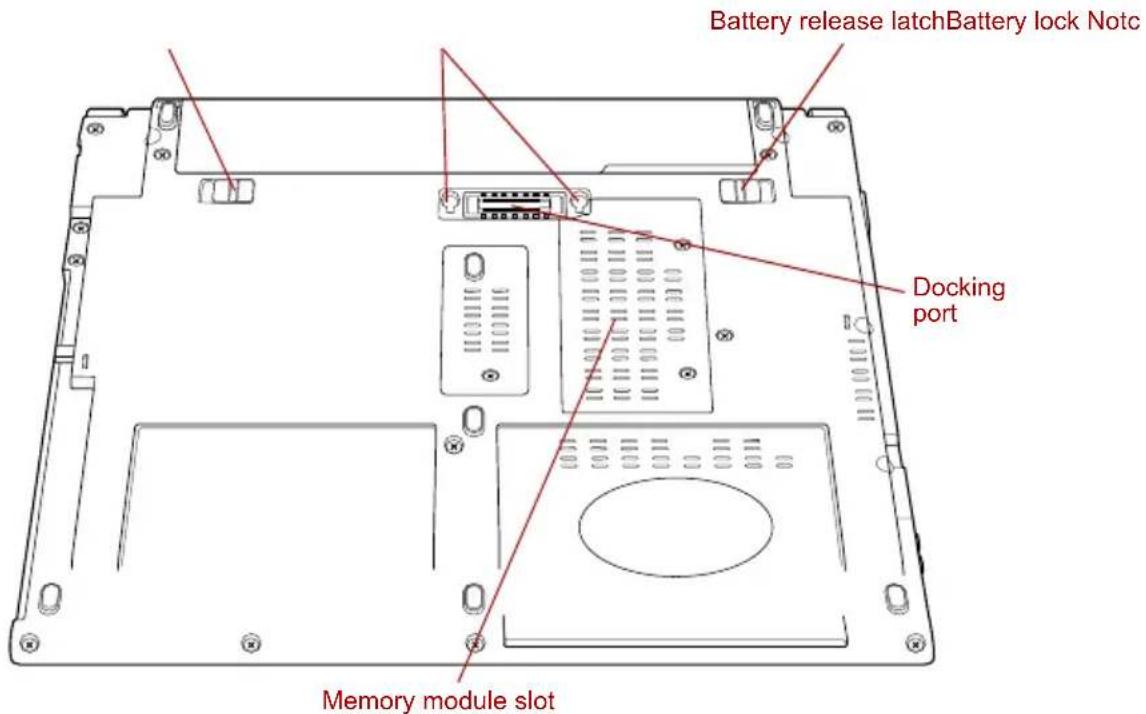 TOSHIBA Portege A600 - Underside - 1