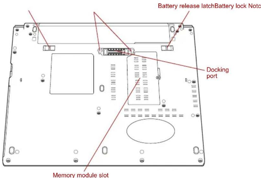 TOSHIBA Portege A600 - Underside - 2