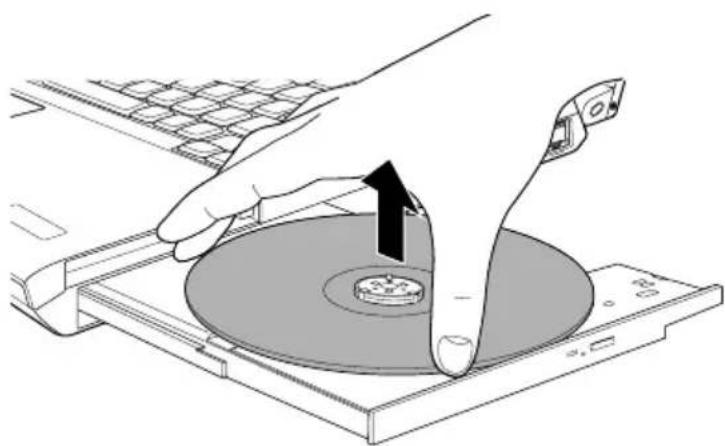TOSHIBA Portege A600 - Removing discs - 5