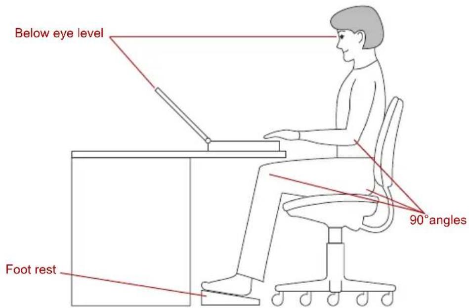 TOSHIBA Qosmio F20 - Seating and posture - 1