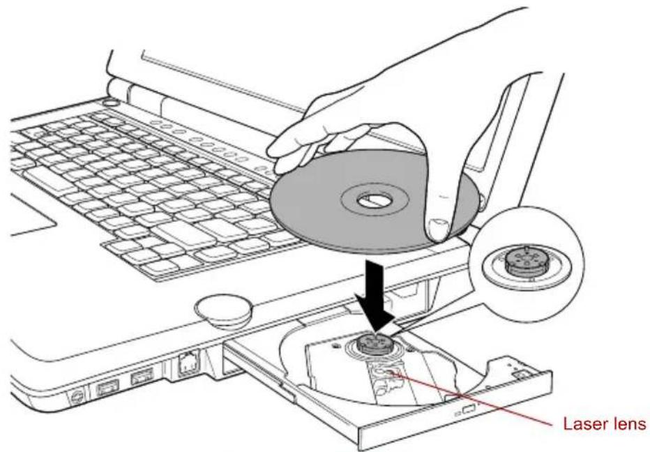 TOSHIBA Qosmio F20 - Loading discs - 3