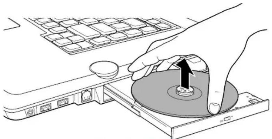 TOSHIBA Qosmio F20 - Removing discs - 3