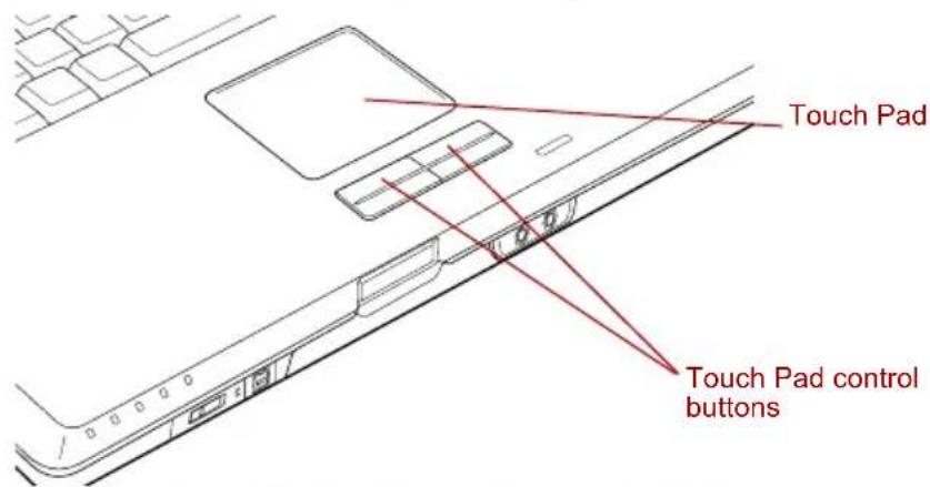 TOSHIBA Qosmio F20 - Using the Touch Pad - 1