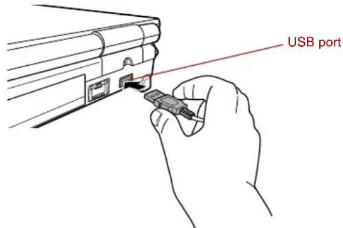 TOSHIBA Qosmio F20 - Connecting the Remote control receiver - 3