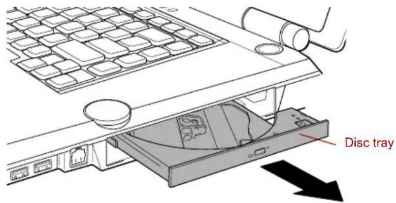 TOSHIBA Qosmio F20 - Loading discs - 2