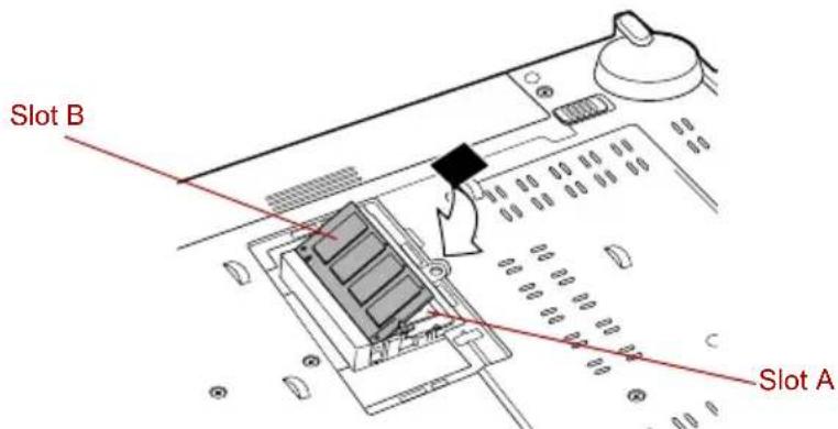 TOSHIBA Qosmio F20 - Installing memory module - 2