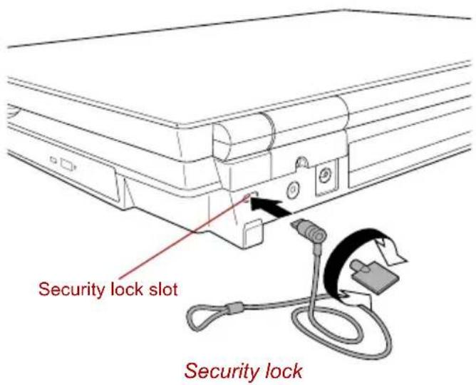 TOSHIBA Qosmio F20 - Security lock - 1