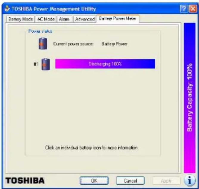 TOSHIBA Satellite 1110 - Determining remaining battery power - 3