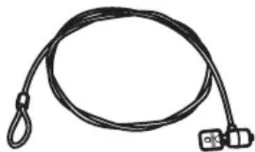 TOSHIBA Satellite 1110 - Using a computer lock - 1