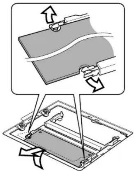 TOSHIBA Satellite 1110 - Removing a memory module - 1
