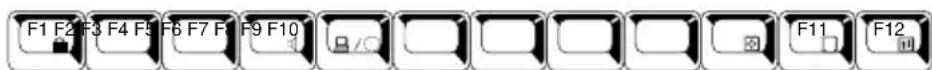 TOSHIBA Satellite 1110 - Function keys - 1