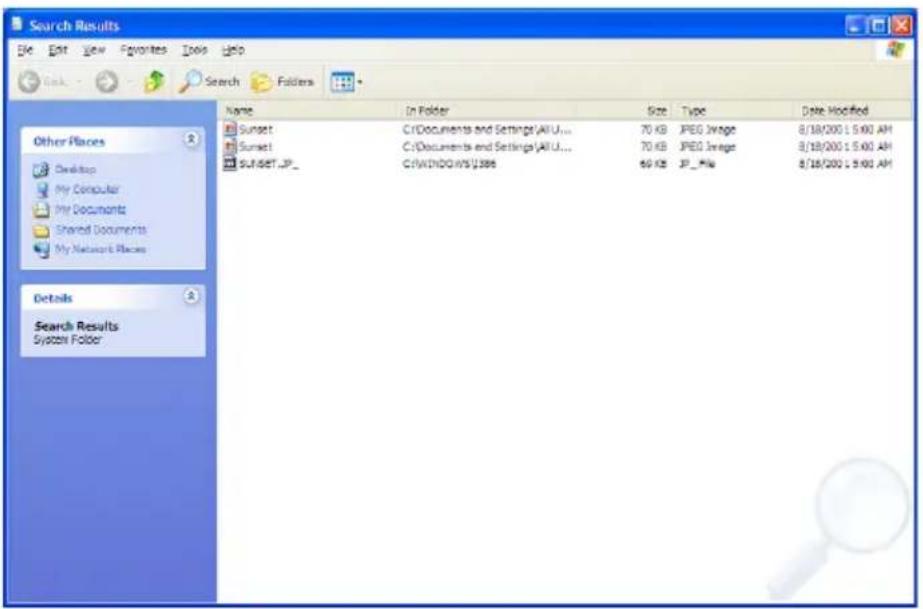 TOSHIBA Satellite 1110 - Click All Files and Folders. - 1