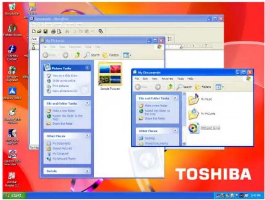 TOSHIBA Satellite 1110 - Resizing and moving windows - 2