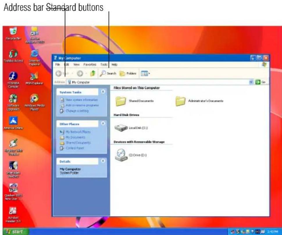 TOSHIBA Satellite 1110 - Customizing window toolbars - 1