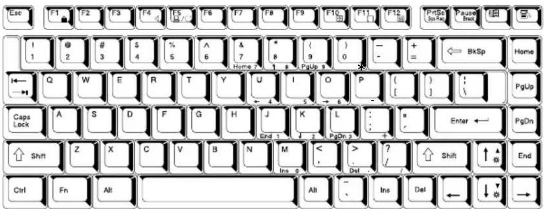 TOSHIBA Satellite 1110 - Using the keyboard - 1