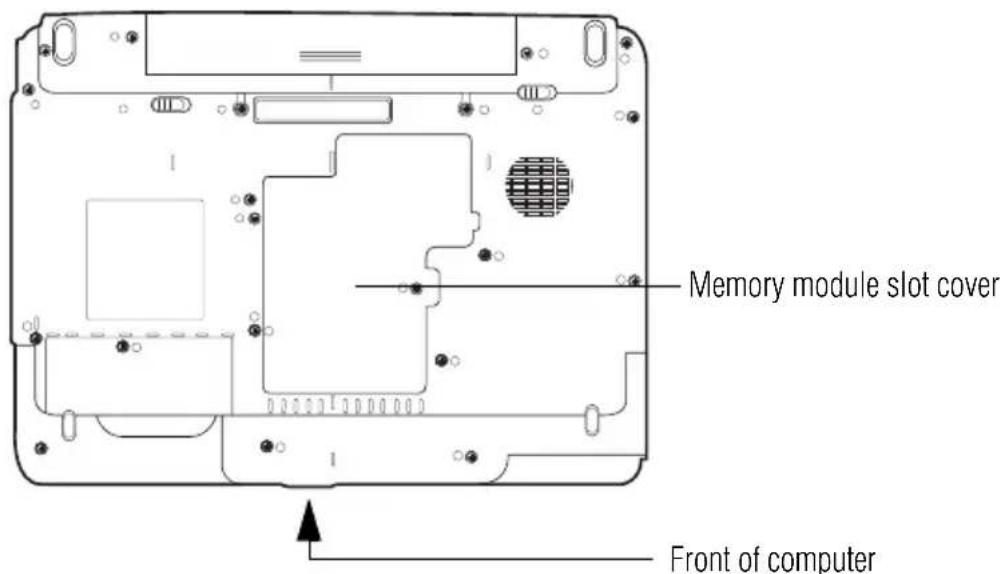 TOSHIBA Satellite A105 - Adding memory (optional) - 2