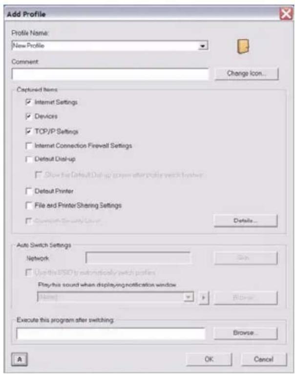 TOSHIBA Satellite A105 - Profile Settings - 3