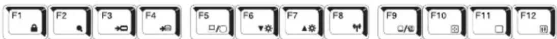 TOSHIBA Satellite A135 - Function keys - 1
