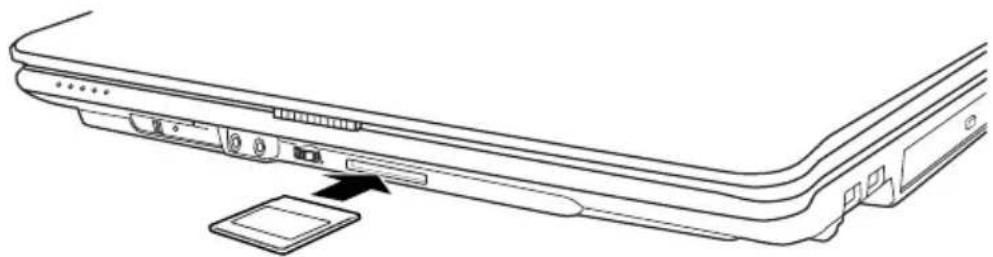 TOSHIBA Satellite A135 - Inserting memory media - 1