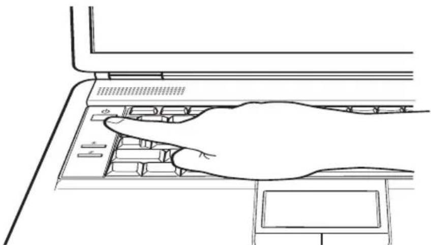 TOSHIBA Satellite A135 - Turning on the power - 2