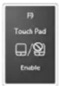 TOSHIBA Satellite A135 - Disabling or enabling the TouchPad™ or Dual Mode Pad - 1