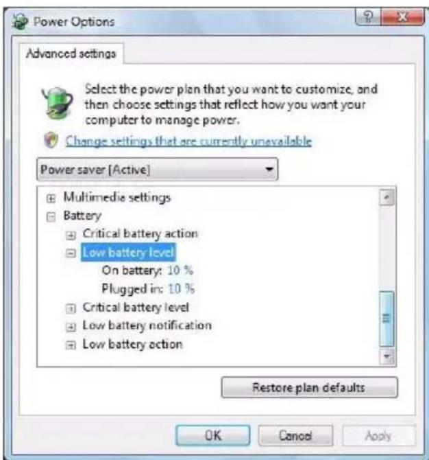 TOSHIBA Satellite A135 - Setting battery notifications - 1