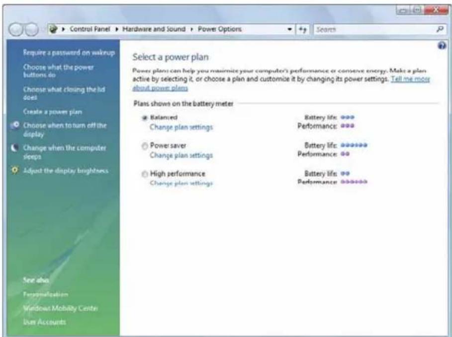 TOSHIBA Satellite A135 - Power Plans - 1