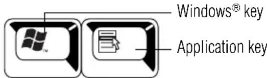 TOSHIBA Satellite A135 - Special Windows® keys - 1