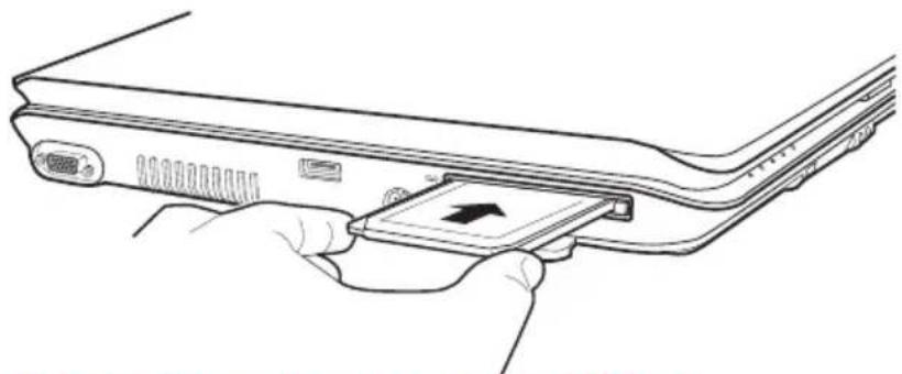TOSHIBA Satellite A135 - Inserting a PC Card - 1