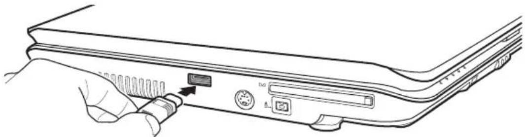 TOSHIBA Satellite A135 - Connecting an optional external diskette drive - 2