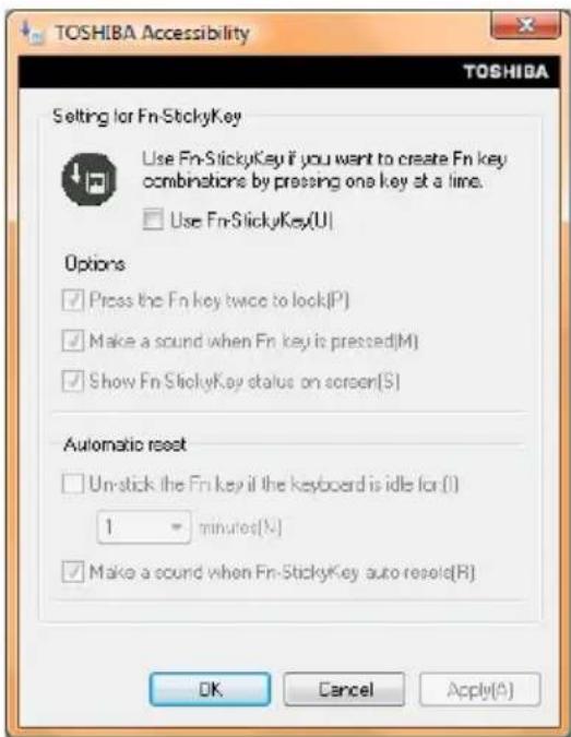 TOSHIBA Satellite A135 - TOSHIBA Accessibility - 1