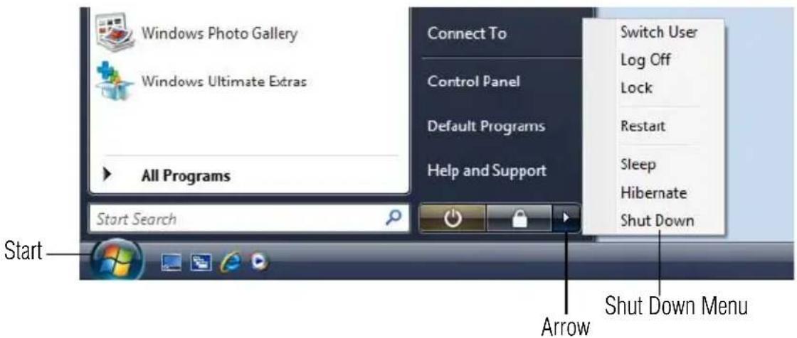 TOSHIBA Satellite A135 - Using the Shut Down command - 1