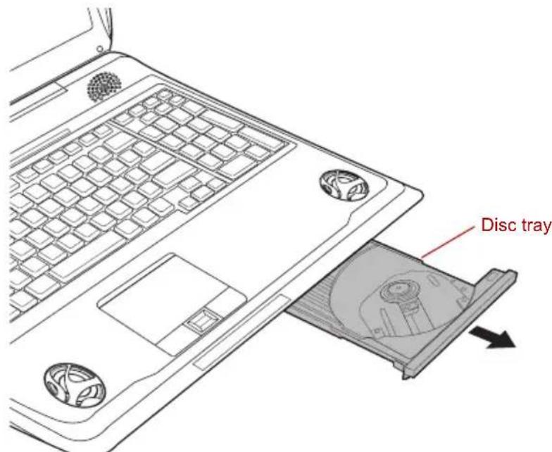 TOSHIBA Qosmio X300 - Loading discs - 2