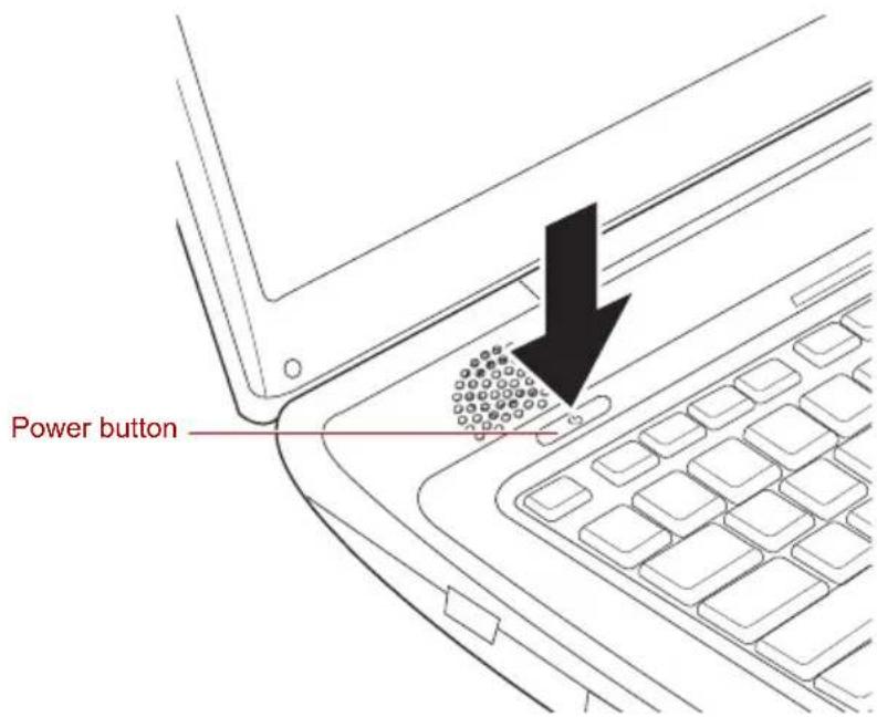 TOSHIBA Qosmio X300 - Turning on the power - 2