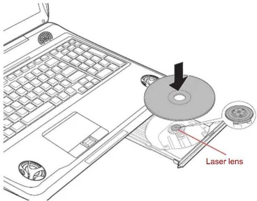 TOSHIBA Qosmio X300 - Loading discs - 3