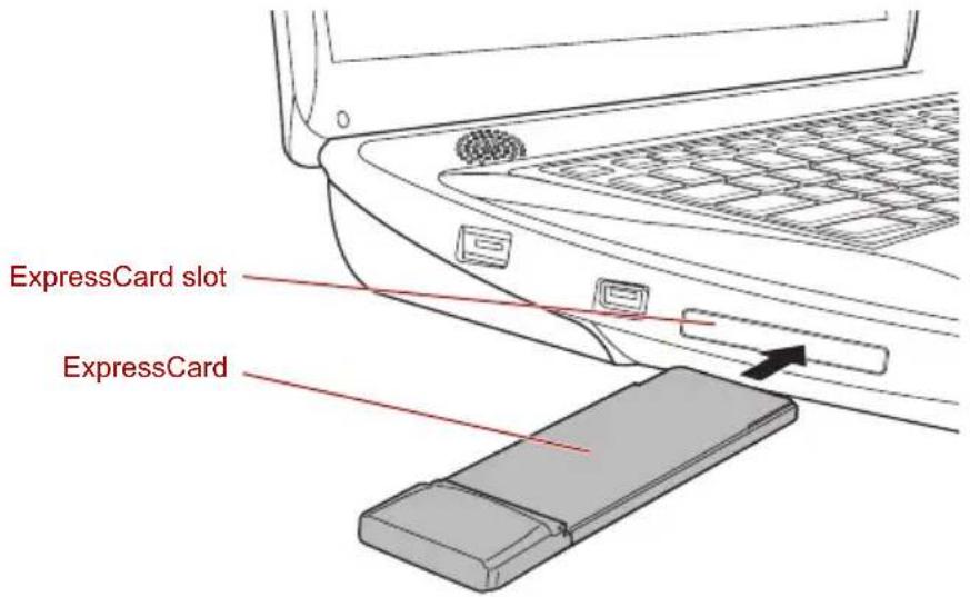 TOSHIBA Qosmio X300 - Inserting an ExpressCard - 2