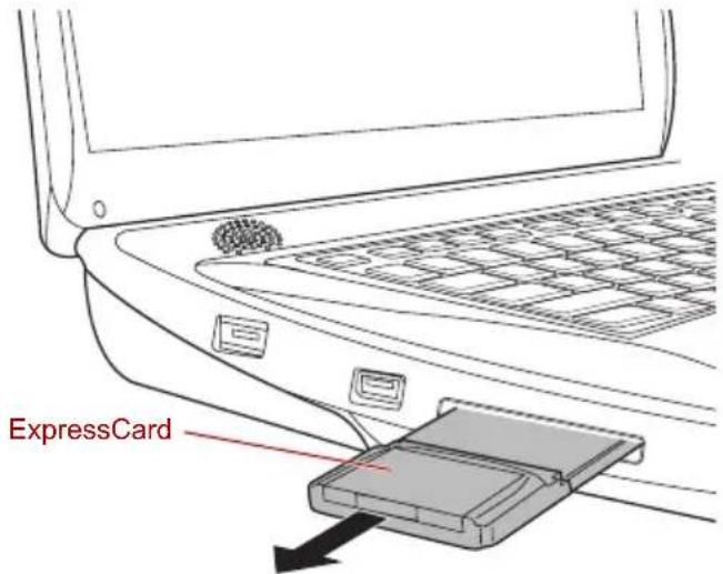 TOSHIBA Qosmio X300 - Removing an ExpressCard - 2