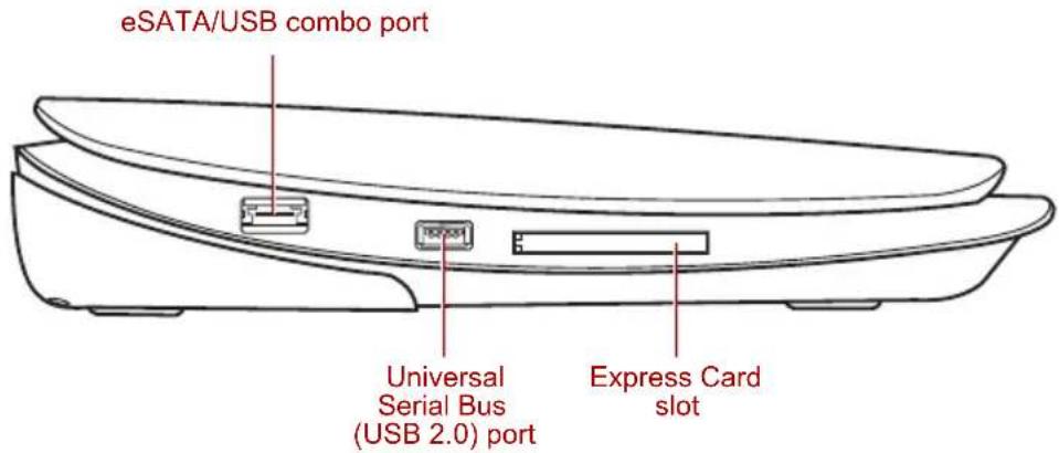 TOSHIBA Qosmio X300 - Left side - 1